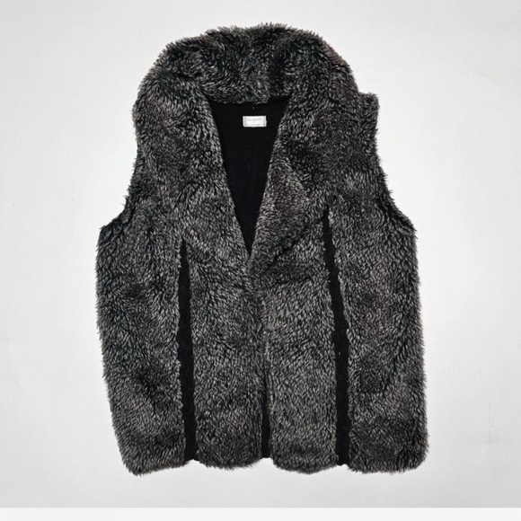 Jaclyn Smith faux fur sweater vest, size L - Picture 1 of 6